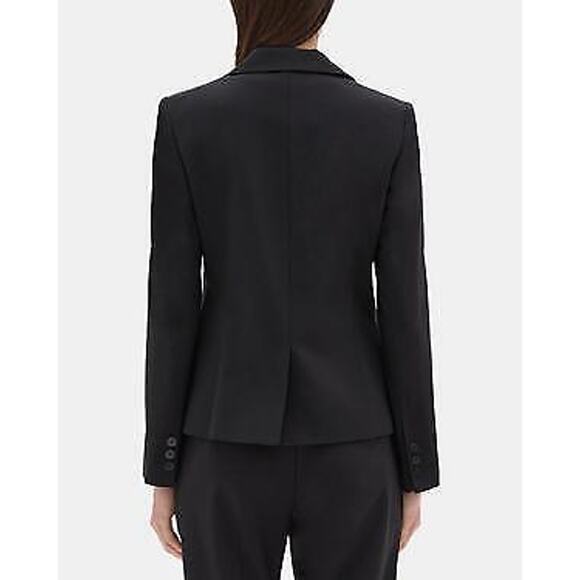 Theory Slim-Fit Blazer In Sevona Stretch Wool - 4 - Black